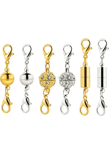 6x Kolye Manyetik Toka Kapatma Istakoz Klipsler 40 45MM Joiner Converter (Yurt Dışından)