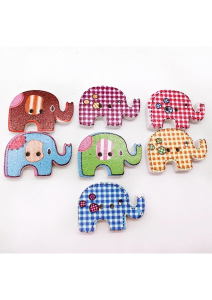 50ADET Renkli Fil El Sanatları Kart Yapımı Ahşap (Yurt Dışından) modelleri