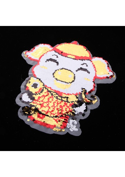 Domuz Karikatür Nakış Rozeti - Yamalara Dikiş - Aplike Süslemeleri (Yurt Dışından) fırsatları