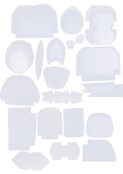 Patchwork Için 49ADET Yeniden Kullanılabilir Karışık Şablon Plastik Aracı (Yurt Dışından)