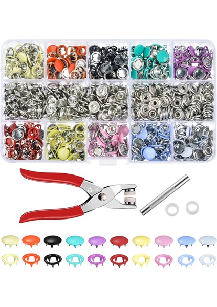 Snap Düğmeler Halkalar Defence Plıer Pres Tool Kit Dikiş Crafting Giysileri (Yurt Dışından) fiyatları