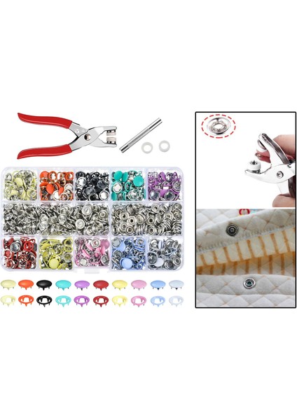 Snap Düğmeler Halkalar Defence Plıer Pres Tool Kit Dikiş Crafting Giysileri (Yurt Dışından) modelleri