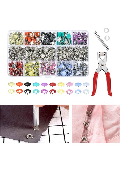 Snap Düğmeler Halkalar Defence Plıer Pres Tool Kit Dikiş Crafting Giysileri (Yurt Dışından) fırsatları