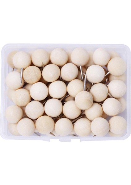 60ADET Ahşap Itme Iğneleri Doğal Ahşap Renk Yenilik Dekoratif Başpak Başlıklar (Yurt Dışından) fiyatları