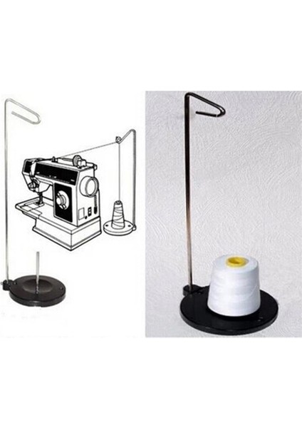 Ağır Hizmet Tipi Tek Koni Makara Iplik Standı Metal Nakış Standı Rafı - Siyah (Yurt Dışından) fiyatları