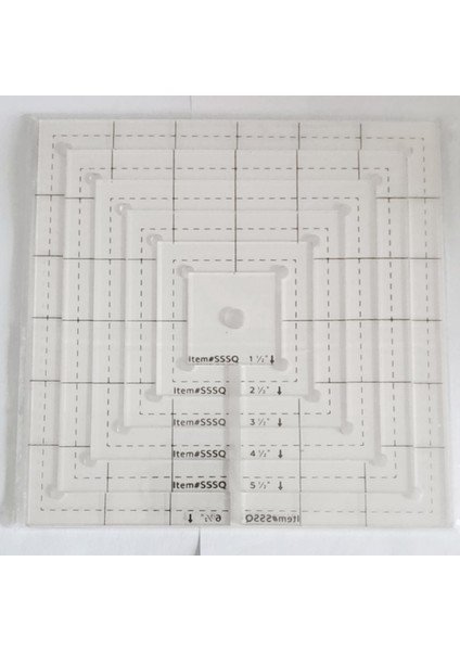 6ADET Kare Plaka Kapitone Cetvel Patchwork Yorgan Şablonu Zanaat Araçları (Yurt Dışından) fırsatları