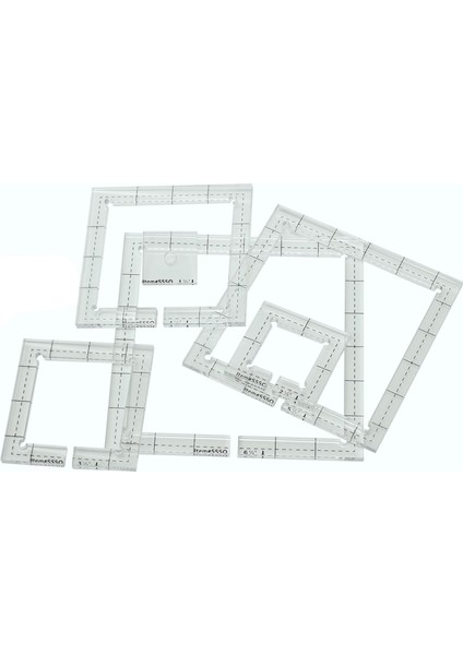 6ADET Kare Plaka Kapitone Cetvel Patchwork Yorgan Şablonu Zanaat Araçları (Yurt Dışından) indirimleri