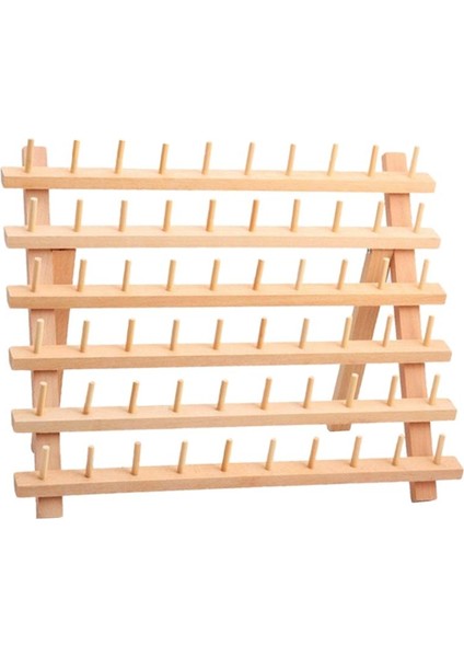 Doğal Ahşap Katlanmış Iplik Raf Dikiş Nakış Bobinleri Iplik Organizatör 60X30CM- (Yurt Dışından) modelleri