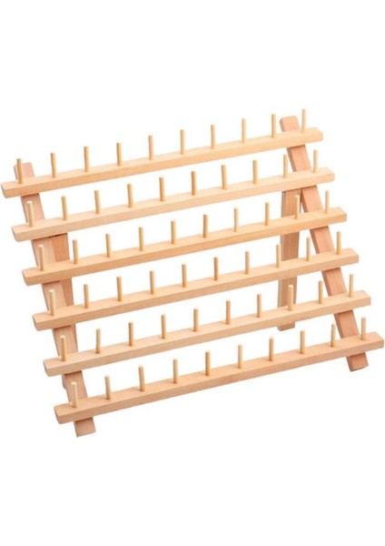 Doğal Ahşap Katlanmış Iplik Raf Dikiş Nakış Bobinleri Iplik Organizatör 60X30CM- (Yurt Dışından) fırsatları