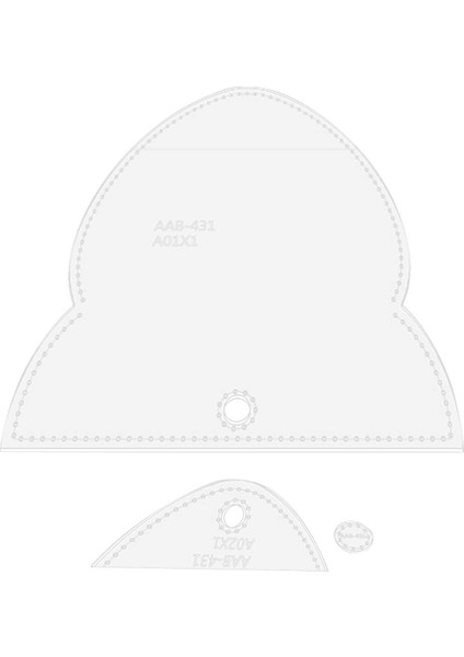 3 Adet Şeffaf Patchwork Kapitone Cetvel Fare Depolama Çantası Şablonu Şablonu (Yurt Dışından) indirimleri