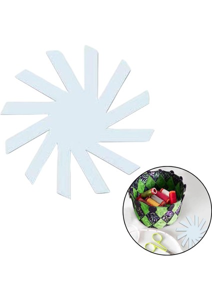 Açık Spiral Depolama Sepeti Şablonu Kesme Şablon Patchwork Cetvel Sanat 12 " (Yurt Dışından) modelleri