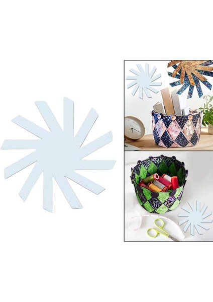 Açık Spiral Depolama Sepeti Şablonu Kesme Şablon Patchwork Cetvel Sanat 12 " (Yurt Dışından) indirimleri