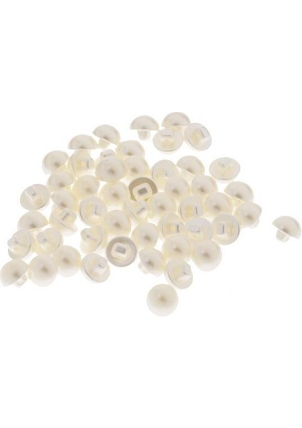 3X50 Adet Giyim El Sanatları Için Plastik Yarım Daire Inci Düğmeleri 12MM 3 Adet (Yurt Dışından)