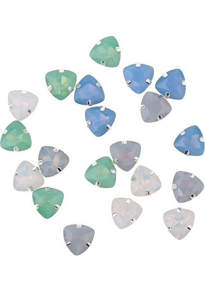 20ADET Üçgen Yüzlü Cam Taşları Dikiş Düz Backback Crystal Rhinestone Craft (Yurt Dışından) indirimleri