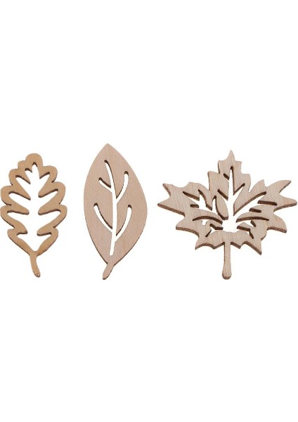 50 Adet Ahşap Yaprak Süslemeleri Fotoğraf Çekmek Için Bitmemiş Ahşap Cips (Yurt Dışından) fiyatları