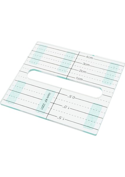 Dikiş Cetveli 10X8.8 cm Patchwork Cetvel Akrilik Cetvel Şeffaf Cetvel (Yurt Dışından)