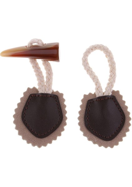 1 Çift Dekoratif Boynuz Geçiş Dikiş Kapağı Düğmeleri Ceket Ceketli Duffle (Yurt Dışından) fiyatları