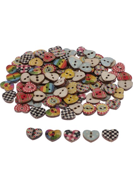 Kalp 2 Delik Düğmeleri 3 Adet (Yurt Dışından) fiyatları