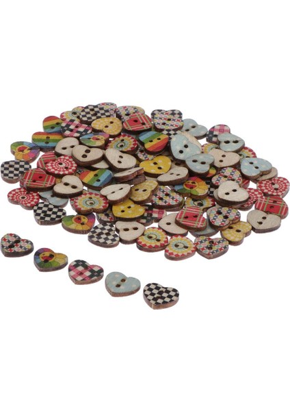 Kalp 2 Delik Düğmeleri 3 Adet (Yurt Dışından) modelleri