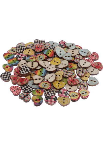 Kalp 2 Delik Düğmeleri 3 Adet (Yurt Dışından) indirimleri