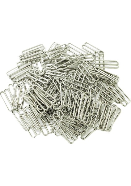 100 Adet Metal Gümüş Sütyen Kayış Ayarlayıcı Kaydırıcı Kanca Şekil 8 Iç Çamaşırı Tokası (Yurt Dışından) fiyatları