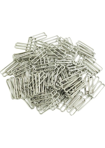 100 Adet Metal Gümüş Sütyen Kayış Ayarlayıcı Kaydırıcı Kanca Şekil 8 Iç Çamaşırı Tokası (Yurt Dışından) fırsatları