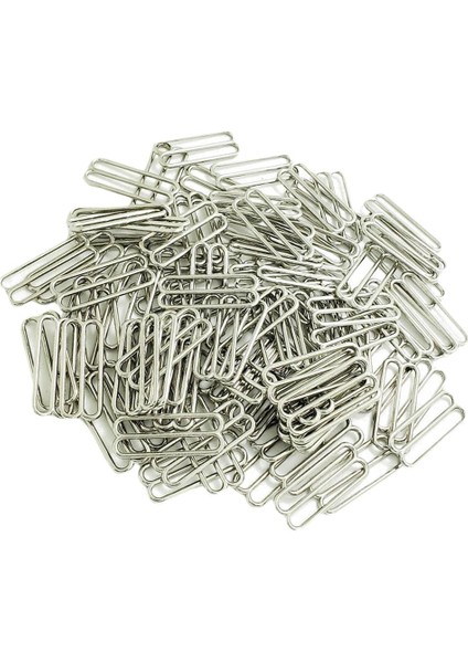 100 Adet Metal Gümüş Sütyen Kayış Ayarlayıcı Kaydırıcı Kanca Şekil 8 Iç Çamaşırı Tokası (Yurt Dışından) indirimleri