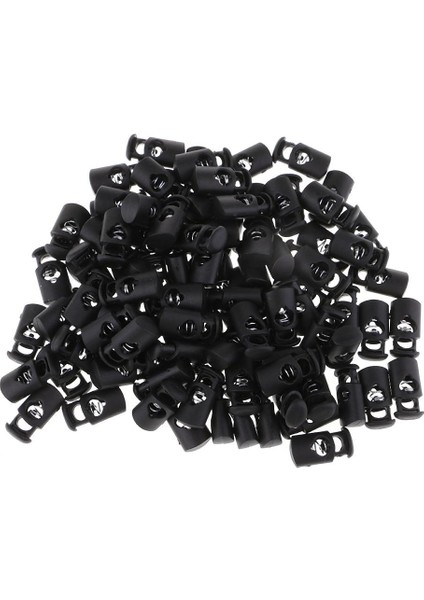 100ADET Yararlı Plastik Geçiş Yay Tokası Tek Delikli Tel Kordon Kilitleri 100 Adet 20MM (Yurt Dışından)