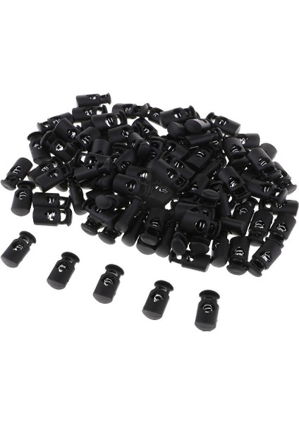 100ADET Yararlı Plastik Geçiş Yay Tokası Tek Delikli Tel Kordon Kilitleri 100 Adet 20MM (Yurt Dışından)