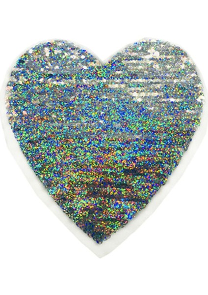 Kalbin Tersinir Renk Değiştiren Pulları Çanta Giysileri Için Dikiş Yamaları (Yurt Dışından)