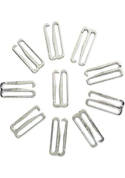 Metal Iç Çamaşırı Donanım Dikiş Klipsleri Düzenleyiciler Sütyen Kayış Kaydırıcıları 10 Adet 25MM 9-Shape1 (Yurt Dışından) fiyatları