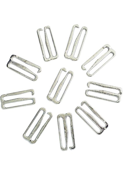 Metal Iç Çamaşırı Donanım Dikiş Klipsleri Düzenleyiciler Sütyen Kayış Kaydırıcıları 10 Adet 25MM 9-Shape1 (Yurt Dışından) modelleri
