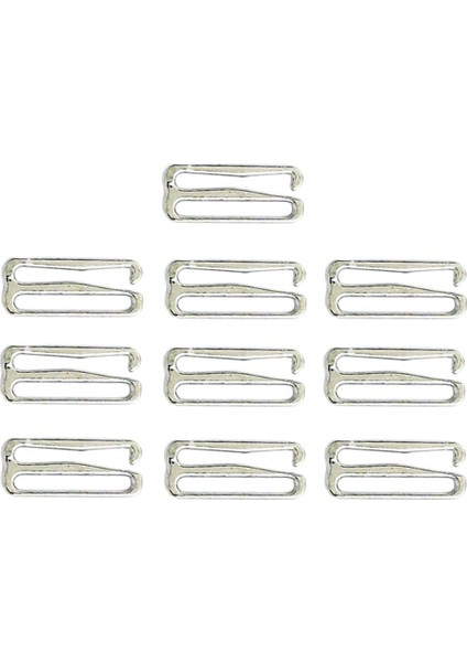 Metal Iç Çamaşırı Donanım Dikiş Klipsleri Düzenleyiciler Sütyen Kayış Kaydırıcıları 10 Adet 25MM 9-Shape1 (Yurt Dışından) indirimleri