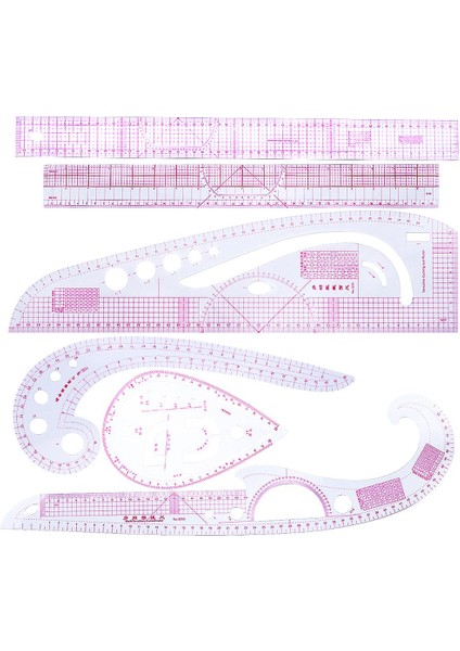 6ADET Çok Stil Düz Cetvel Tasarım Çizimi Için Set Set (Yurt Dışından) modelleri