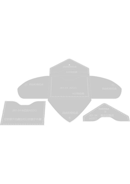 Çanta Cüzdan Şablonu Akrilik Yapımı Kapitone Şablon (Yurt Dışından)