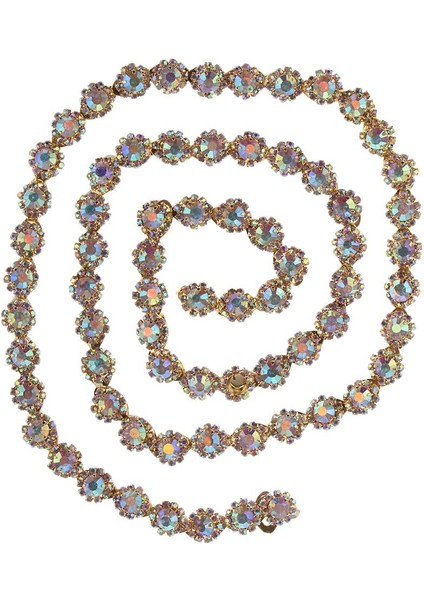 1 Yarda Altın Ab Cam Rhinestone Zinciri Aplike Trim Dikiş El Sanatları Üzerinde Dikmek (Yurt Dışından) modelleri