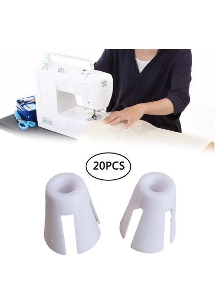 20X Bobin Pençe Iplik Makarası Koni Tutucu Kapitone El Sanatları Beyaz Dikiş Parçası (Yurt Dışından) fırsatları
