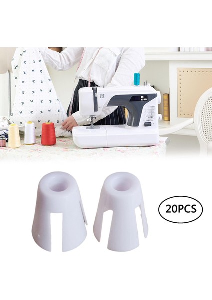 20X Bobin Pençe Iplik Makarası Koni Tutucu Kapitone El Sanatları Beyaz Dikiş Parçası (Yurt Dışından) indirimleri