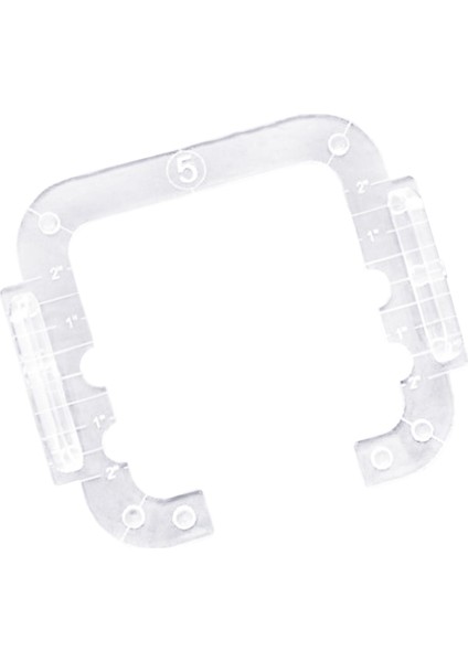 Serbest Hareketli Kapitone Şablon Cetvel Çerçeve Dikiş Işçiliği Aracı Temiz (Yurt Dışından)