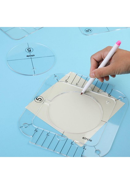 Serbest Hareketli Kapitone Şablon Cetvel Çerçeve Dikiş Işçiliği Aracı Temiz (Yurt Dışından) indirimleri