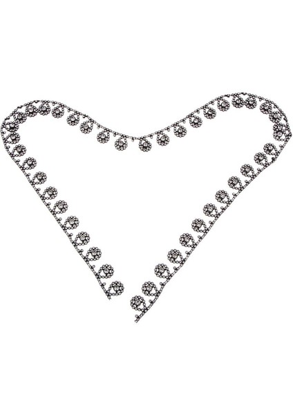 1 Yarda Kristal Aplike Rinestone Gelin Trim Moda Zinciri Süslemeleri (Yurt Dışından)