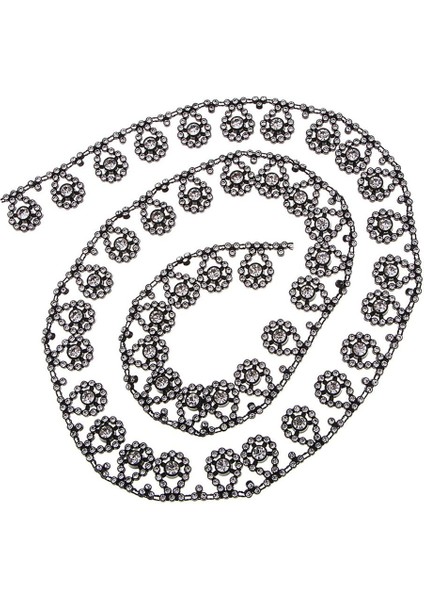 1 Yarda Kristal Aplike Rinestone Gelin Trim Moda Zinciri Süslemeleri (Yurt Dışından) modelleri