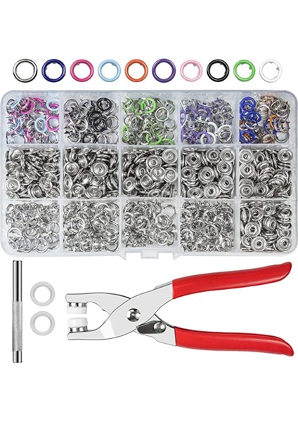 Snap Düğmeler Kit Dikiş Aracı El Sanatları W Torba Ceket Için Finfener Pense (Yurt Dışından) fiyatları