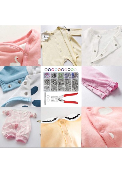 Snap Düğmeler Kit Dikiş Aracı El Sanatları W Torba Ceket Için Finfener Pense (Yurt Dışından) modelleri
