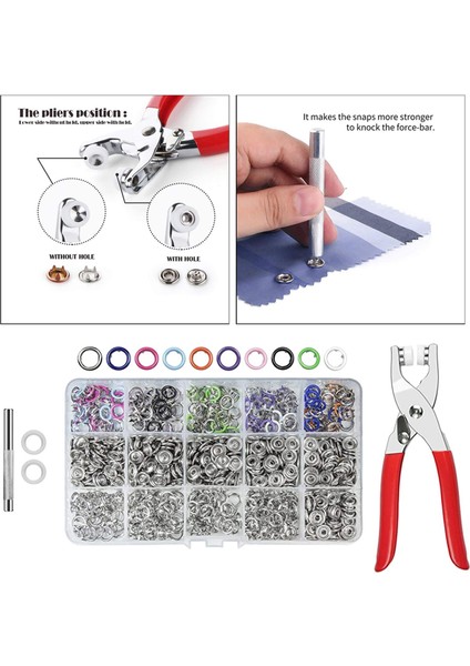 Snap Düğmeler Kit Dikiş Aracı El Sanatları W Torba Ceket Için Finfener Pense (Yurt Dışından) indirimleri