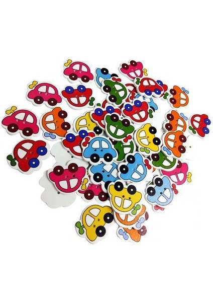 Ahşap Düğmeler 2 Adet (Yurt Dışından)