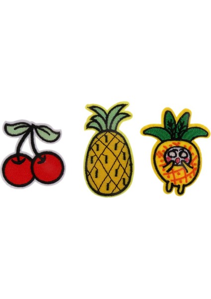 18 Adet Sevimli Meyveler Serisi Yama Aplike Kıyafetler Nakış Yamaları Çıkartmaları (Yurt Dışından) modelleri