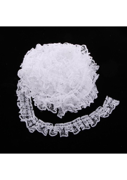 Polyester Dantel Şerit Elastik Dantel Trim 5 Adet (Yurt Dışından)