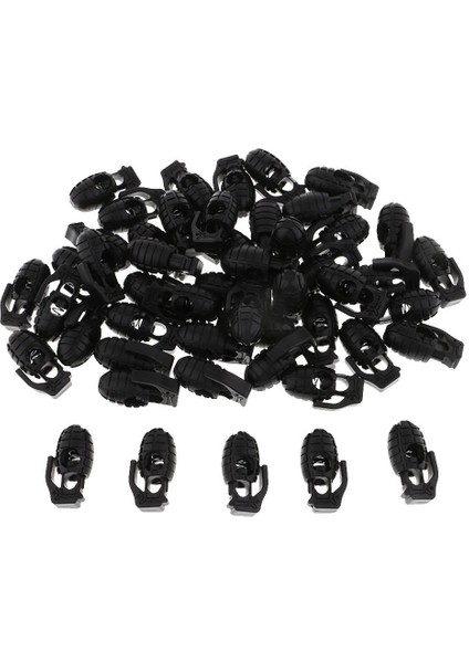 50 Adet Plastik Kordon Kilit Durdurucu Yay Paracord Için Tutucular (Yurt Dışından) fiyatları