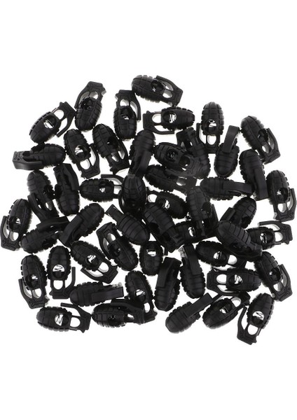 50 Adet Plastik Kordon Kilit Durdurucu Yay Paracord Için Tutucular (Yurt Dışından) fırsatları